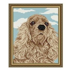 Алмазная мозаика Английский кокер-спаниель, картина стразами АРТ СОЛО 20x24.6 см. Art Solo