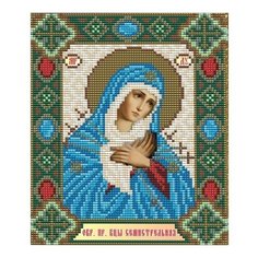 Алмазная мозаика Образ Пресвятой Богородицы Семистрельная, картина стразами АРТ СОЛО 20x24.6 см. Art Solo