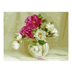 Картина по номерам Бузин. В белом кувшинчике, 30x40 см. Molly