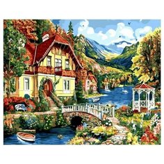 Картина по номерам Безмятежная деревушка, 40x50 см. PaintBoy