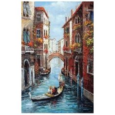 Алмазная мозаика Венецианский карнавал (На подрамнике), картина стразами Цветной 40x50 см.