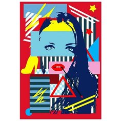 Картина по номерам Яркий акцент, 40x50 см. Фрея