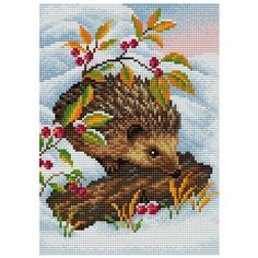 Алмазная мозаика V-83, картина стразами Вышиваем бисером 28x20 см.