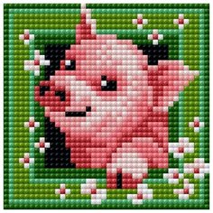 Алмазная мозаика V-109, картина стразами Вышиваем бисером 10x10 см.