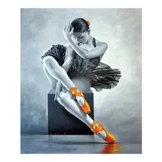 Картина по номерам Юная балерина, 30x30 см. Molly