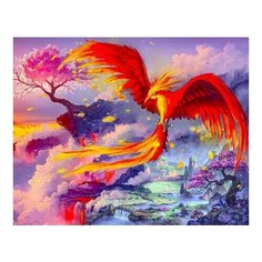 Алмазная мозаика Феникс, картина стразами Алмазное хобби 40x50 см.