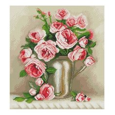 Алмазная мозаика Бузин. Утренний букет, картина стразами Molly 40x50 см.