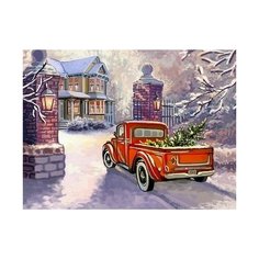 Алмазная мозаика Приближение, картина стразами Алмазное хобби 30x40 см.