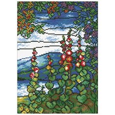 Алмазная мозаика Витраж Лето, картина стразами Паутинка 25x35 см.