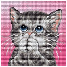 Алмазная мозаика V-75, картина стразами Вышиваем бисером 20x20 см.