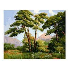 Картина по номерам Пушистые сосны , 40x50 см. PaintBoy