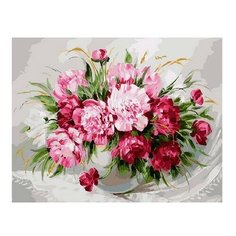 Картина по номерам Пионовые сны, 40x50 см. PaintBoy