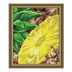 Алмазная мозаика Ананас, картина стразами АРТ СОЛО 20x24.6 см. Art Solo