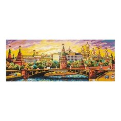 Алмазная мозаика Москва, картина стразами Фрея 53x20 см.
