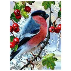 Алмазная мозаика Зимнее чудо, картина стразами Алмазное хобби 15x20 см.