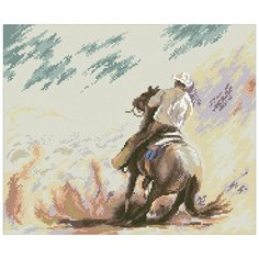 Алмазная мозаика Лихой дикий запад, картина стразами Паутинка 42x35 см.