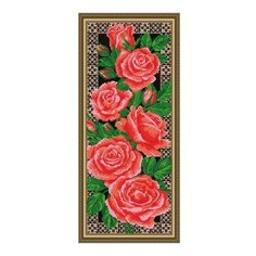 Алмазная мозаика Розы, картина стразами АРТ СОЛО 24.5x60.5 см. Art Solo