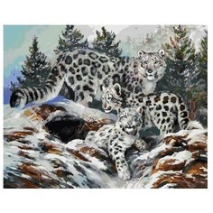 Картина по номерам Ирбисы, 50x40 см. Белоснежка
