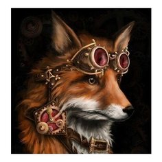 Картина по номерам Фантастический лис, 30x30 см. Molly