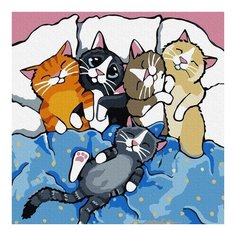 Картина по номерам Сладких снов, 30x30 см. Molly