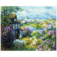 Алмазная мозаика В родной глуши, картина стразами Паутинка 50x40 см.