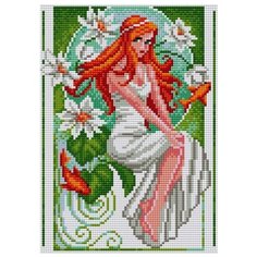 Алмазная мозаика V-90, картина стразами Вышиваем бисером 20x28.5 см.