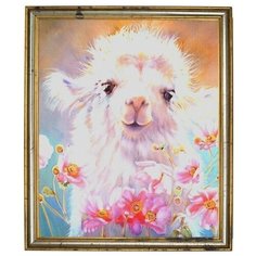 Алмазная мозаика Милый верблюжонок, картина стразами Color KIT 40x40 см.