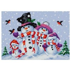 Алмазная мозаика V-94, картина стразами Вышиваем бисером 28.5x20 см.