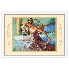 Алмазная мозаика Цветы для нее, картина стразами Color KIT 40x50 см.