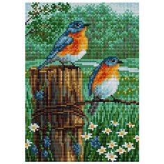 Алмазная мозаика ВБ.V-65, картина стразами Вышиваем бисером 20x28.5 см.