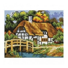Алмазная мозаика Село, картина стразами Белоснежка 20x25 см.