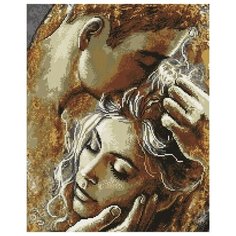 Алмазная мозаика Нежность влюбленных, картина стразами PaintBoy 40x50 см.