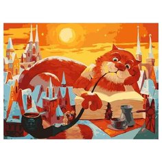 Картина по номерам Вечерняя сказка, 40x50 см. Белоснежка