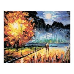 Алмазная мозаика Осенний блюз, картина стразами Цветной 40x50 см.