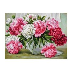 Картина по номерам Пышные пионы, 40x50 см. PaintBoy