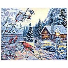 Алмазная мозаика Сказочный лес, картина стразами Алмазное хобби 40x50 см.