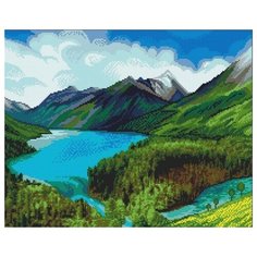 Алмазная мозаика Величие природы, картина стразами Алмазное хобби 40x50 см.