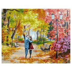 Картина по номерам Пара на прогулке, 40x50 см. PaintBoy