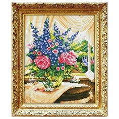 Алмазная мозаика Букет с колокольчиками, картина стразами Color KIT 40x50 см.