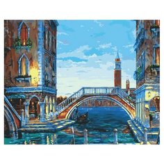 Картина по номерам Каналы Венеции, 40x50 см. Белоснежка