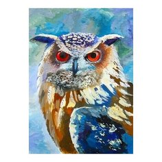 Алмазная мозаика Мудрый филин, картина стразами Color KIT 40x50 см.