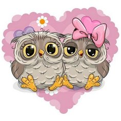 Алмазная мозаика Нежность, картина стразами Гранни 20x20 см.