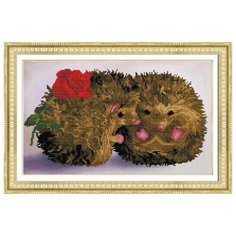 Алмазная мозаика Влюбленные ежи, картина стразами Color KIT 30x50 см.