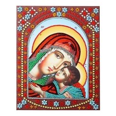 Алмазная мозаика Умиление Пресвятой Богородицы, картина стразами Color KIT 20x25 см.