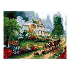 Картина по номерам Поместье, 30x40 см. Цветной