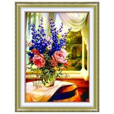 Алмазная мозаика Букет с колокольчиками, картина стразами Color KIT 46x65 см.