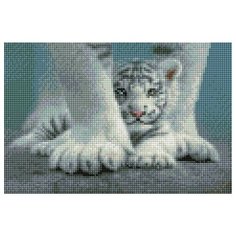 Алмазная мозаика Под защитой, картина стразами PaintBoy 20x30 см.