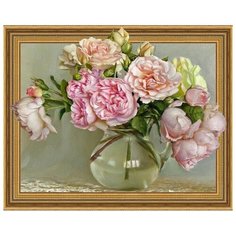 Алмазная мозаика Бузин. Свежий букет, картина стразами Molly 40x50 см.