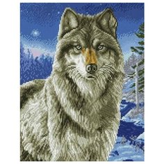 Алмазная мозаика Хищник (На подрамнике), картина стразами Цветной 40x50 см.