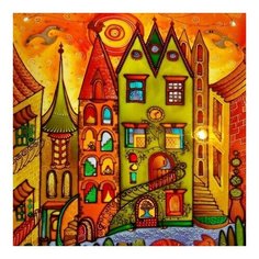 Алмазная мозаика Город солнца, картина стразами Molly 30x30 см.